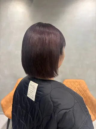 ショート カラー 艶カラー✨️髪質改善 🪽縮毛矯正mamiのヘアスタイル