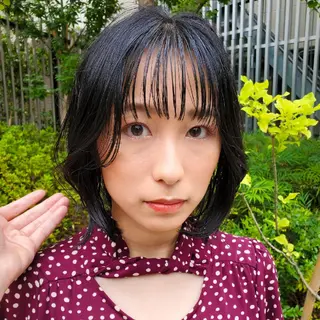 ミディアム カラー 韓国風レイヤーカット 上手く丁寧早い/マツのヘアスタイル