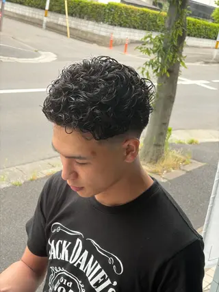 ショート パーマ メンズ 高橋 怜玖/仙台/長町のヘアスタイル