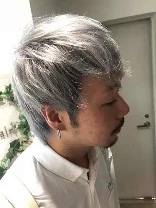 ショート カラー メンズ 半個室サロン🫧 ササキアヤカのヘアスタイル