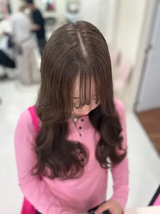 カラー ベージュ・ラベンダー カラー🎀りりのヘアスタイル