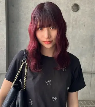 ミディアム カラー 🌈メンズパーマ🌈 メンズカットアリサのヘアスタイル