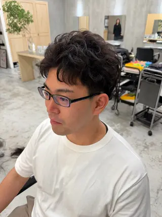 ショート パーマ メンズパーマ特化 🦖森田道成のヘアスタイル