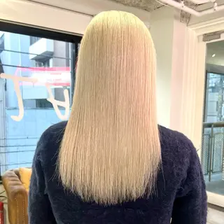セミロング カラー パーマ ヘアアレンジ メンズ 🧨ブリーチー×ボブ レイヤー💎じゅえるのヘアスタイル