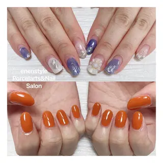 ミディアム ネイル 🐾enen style 🐾のネイルデザイン