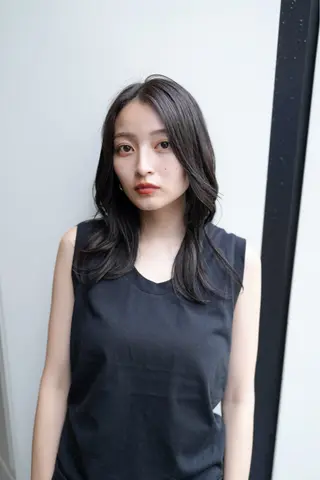 ロング カラー レイヤーカット 赤み消し　店長/大和のヘアスタイル