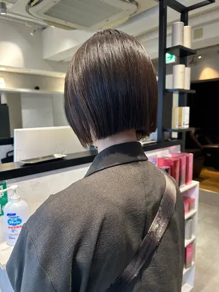 ショート ケアカラー/ベージュ ケンショウのヘアスタイル