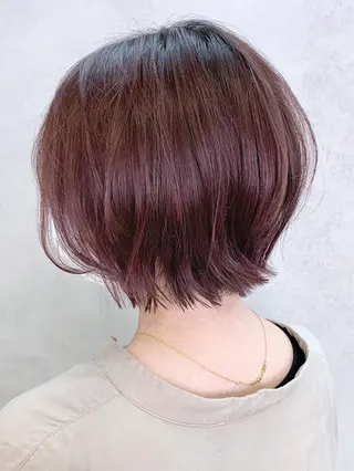 ショート カラー パーマ ヘアアレンジ ITbyALBUM 八王子店のヘアスタイル