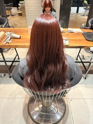 ロング 髪質改善✨透明感 カラー/大木南美のヘアスタイル