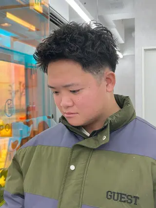 ショート パーマ メンズ スパイキーショート 浦和メンズ美容師のヘアスタイル