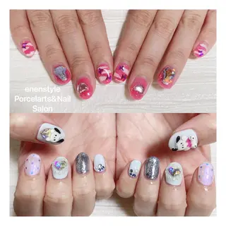 ミディアム ネイル 🐾enen style 🐾のネイルデザイン