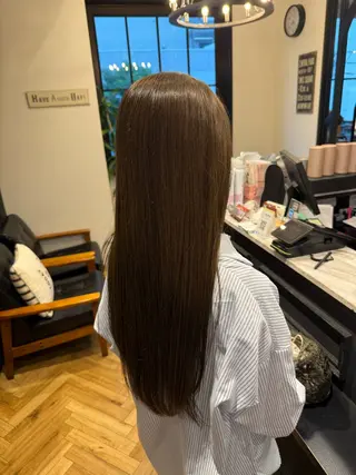 ロング カラー 國分 真椰のヘアスタイル