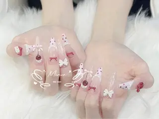 ネイル MoMoA Nail ネイル長さ出し専門店のネイルデザイン