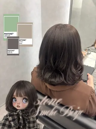 ミディアム カラー . noaのヘアスタイル