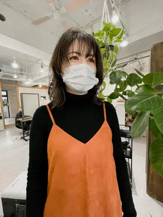 ミディアム カラー 緒方リエ 時短ショート・ボブのヘアスタイル