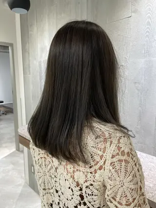ミディアム 似合わせカット 迫留由弥のヘアスタイル