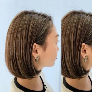 ミディアム 林 季香のヘアスタイル