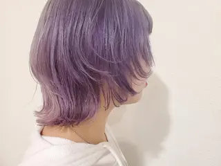 カラー ミディアム パル__レイヤー/パ ーマ/デザインカラーのヘアスタイル