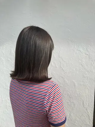 ミディアム カラー 💎髪質改善💎 西森千夏のヘアスタイル