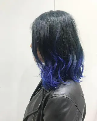 ミディアム カラー インナーエクステ渋谷 🦋KAJIのヘアスタイル