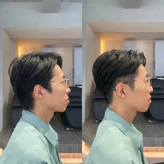 ショート メンズ ブリ—チ🎨パ—マ 🌿表参道ちえ🌿のヘアスタイル