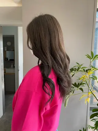 セミロング カラー ヘアアレンジ ボブ /ニュアンス/ satomi🧸💖のヘアスタイル