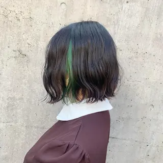 ショート カラー ブリーチ/推しカラー moe🐰🌷のヘアスタイル