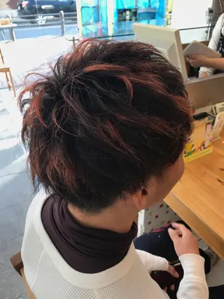 ショート カラー メンズ 失敗しない縮毛矯正/ カット/小林のヘアスタイル
