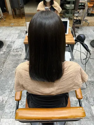 ミディアム カラー 新宿/レイヤー/ amu🫧のヘアスタイル