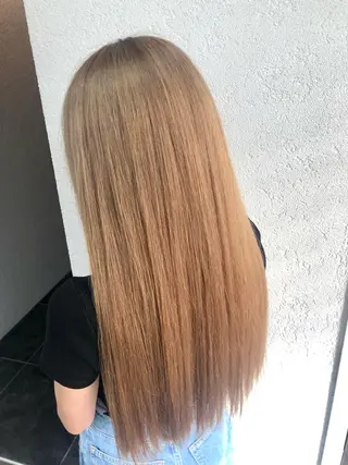 ロング カラー ブリーチ/髪質改善 店長　板垣智大のヘアスタイル
