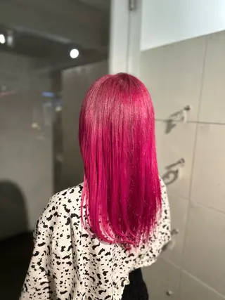 ロング カラー ハイトーンカラー が絶対可愛い✨泰聖✨のヘアスタイル