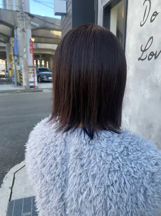 ミディアム カラー 森口 竜三のヘアスタイル