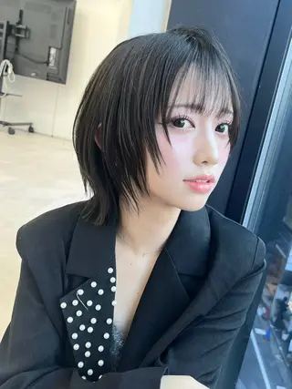 ショート ウルフ🦋顔まわり ❤︎ ͛MEIのヘアスタイル