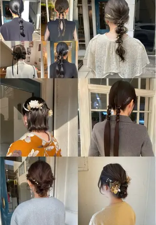 ヘアアレンジ 🙃 透明感カラー/ボブのヘアスタイル