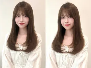 ロング カラー 透明感️🫧寒色系/ ヘアアレンジ🎀ゆなのヘアスタイル