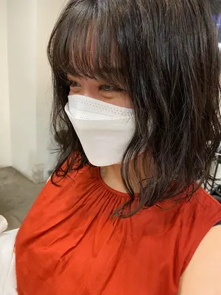 ミディアム パーマ 【海外風ヘア、 似合わせ】KAEDEのヘアスタイル