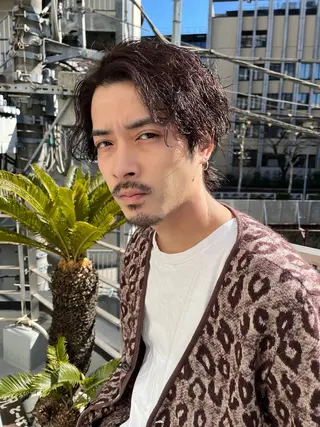 ショート カラー パーマ ヘアアレンジ メンズ 💎髪質改善特化💎 RUITOのヘアスタイル