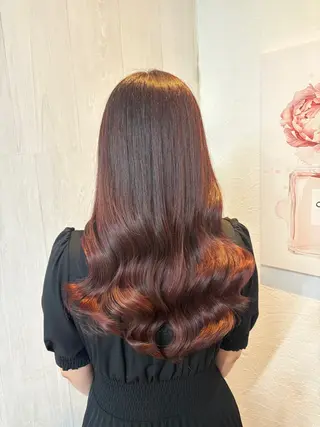 ロング GLOSS 心斎橋 山上のヘアスタイル
