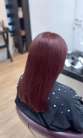 ロング HONOKA/矯正/ ボブ/艶感カラーのヘアスタイル
