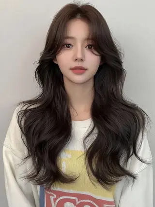 セミロング レイヤーカット⭐️ ハッシュカット特化のヘアスタイル