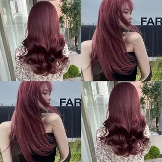 セミロング カラー ブリーチなしカラー kana🐱のヘアスタイル