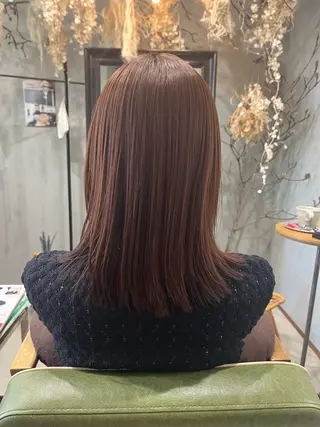ミディアム フクウラ ミホのヘアスタイル