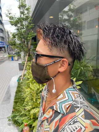 ショート カラー パーマ メンズ Riganuts王子 Hayato✂︎のヘアスタイル