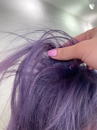 ミディアム カラー 色落ちまでキレイに！ ！女性サロンのヘアスタイル