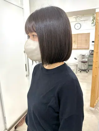 ショート カラー 髪質改善 縮毛矯正/ レイヤー/銀座/本木のヘアスタイル