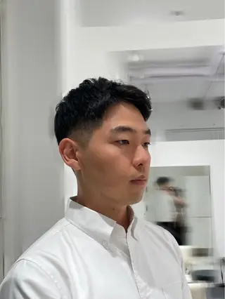ショート メンズ ブリ—チ🎨パ—マ 🌿表参道ちえ🌿のヘアスタイル