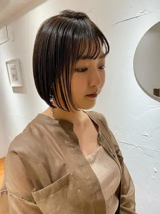 ミディアム カラー 白髪ぼかし/ショート /ミニボブだいじのヘアスタイル