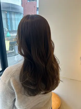 ロング 山本美月💓艶カラー 🐻暖色カラー💓のヘアスタイル