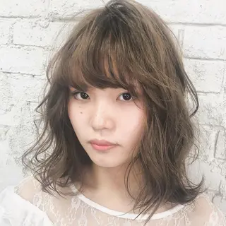 ミディアム カラー welring hair salonのヘアスタイル