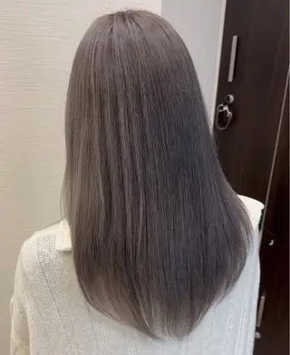 ロング カラー 🐾 脱白髪染め 篠崎🐾のヘアスタイル